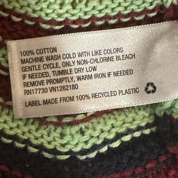 Mossimo Chevron Crochet Knit Tank Top Small Navy Multicolor‎ Boho Festival - Picture 10 of 12